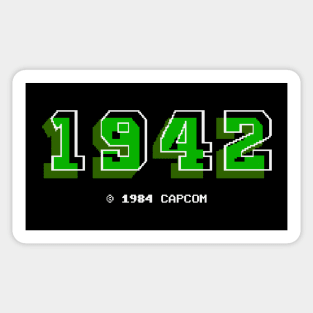 Mod.1 Arcade 1942 Flight Fighter Video Game Sticker